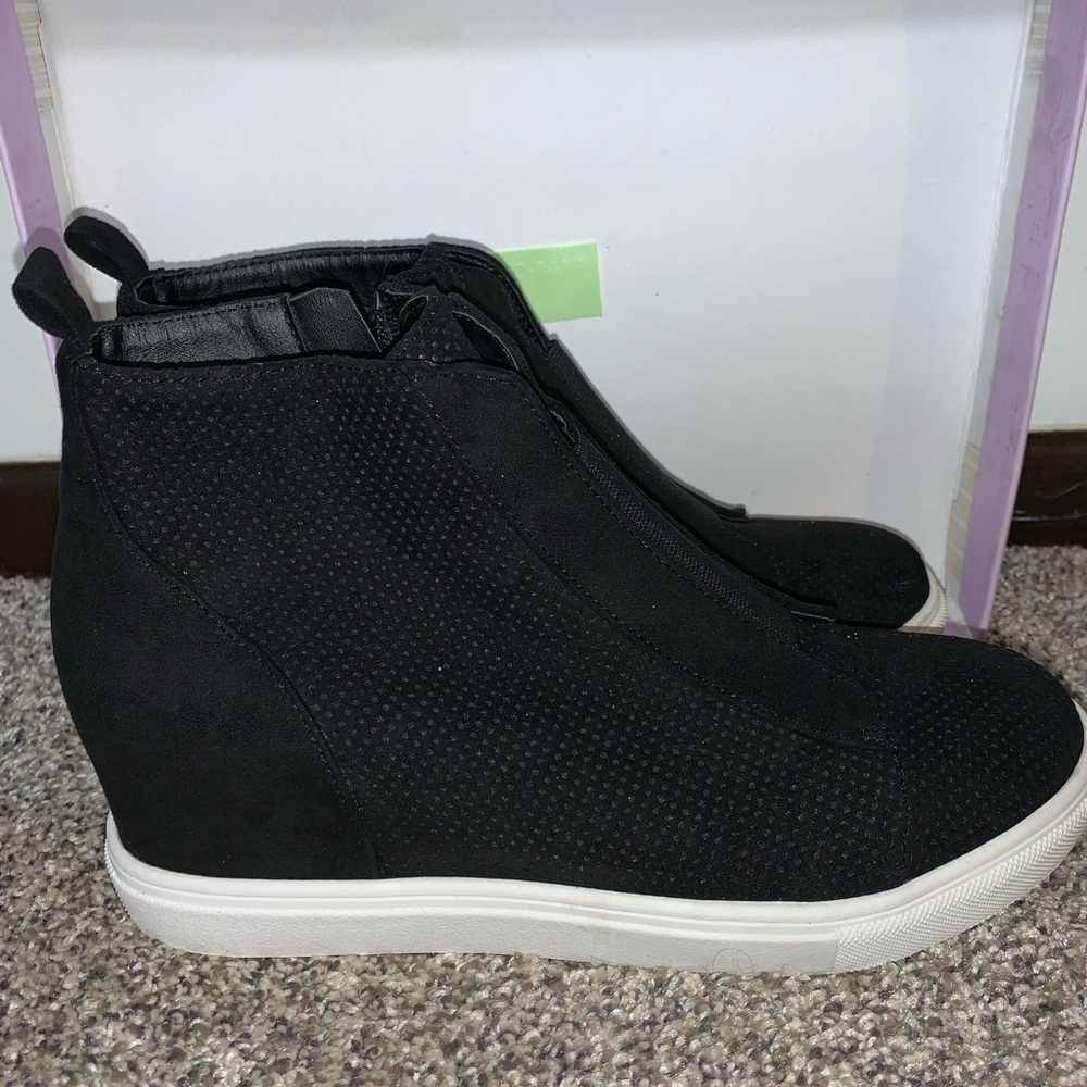 Madden girl perry wedge sneaker booties